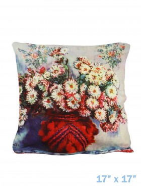 Oil Painting Design Printed Cushion W/ Filler